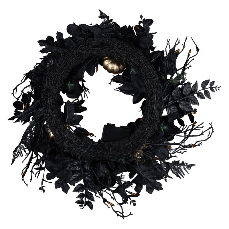 Wreath of LED Lights Lumisky Black